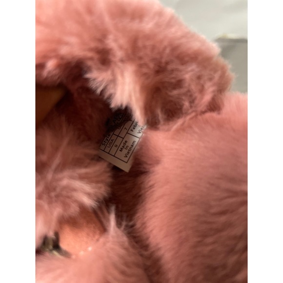 KOOLABURRA by UGG Furry Fuzzy Slides Slippers Pink Comfort Women's Size 9 - Picture 8 of 8